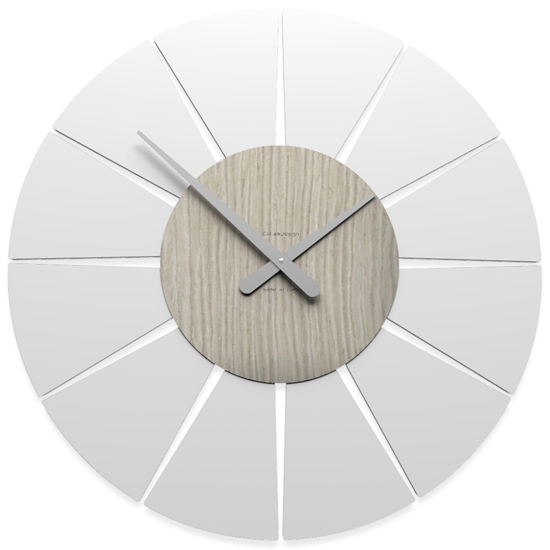 Orologio rovere breeze in legno rotondo da parete