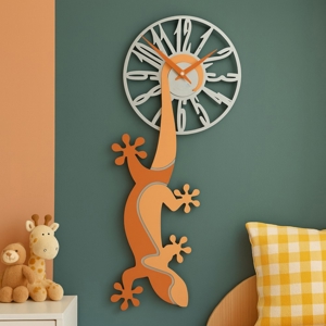 Orologio moderno da parete legno colore pesca chiaro