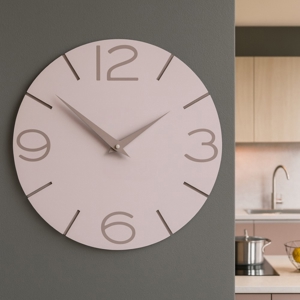 Orologio da parete rosa conchiglia design moderno