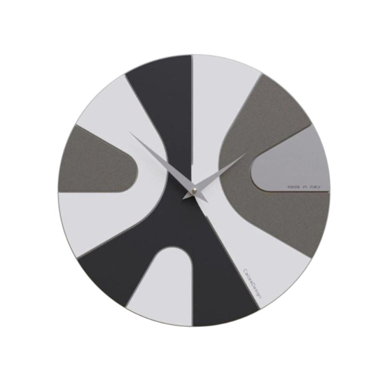 Orologio da parete moderno in legno nero rotondo Orologio da parete moderno in legno nero rotondo