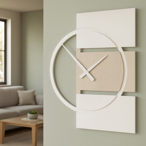 Orologio da parete dal design moderno legno rovere breeze