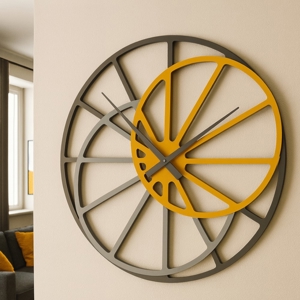 Orologio da parete moderno 95cm colore melone