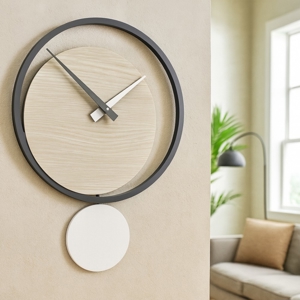 Orologio rovere breeze da parete a pendolo moderno