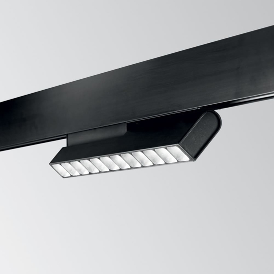 Ideal lug ego modulo faretti nero orientabile led 13w 1400lm 3000k