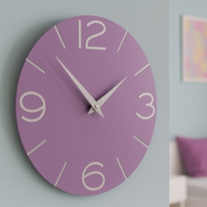 Orologio da parete viola per cameretta