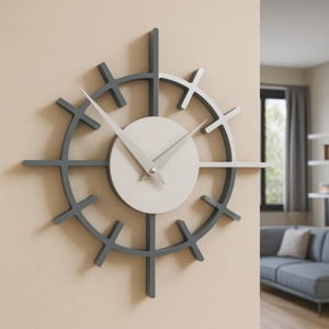 Crosshair orologio da parete  legno carta da zucchero