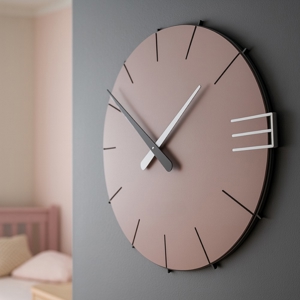 Orologio da parete moderno legno colore prugna