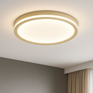 Plafoniera top light area sabbia led 37w cct biemissione rotonda per soggiorno