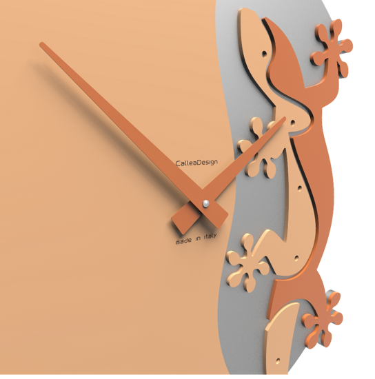 Orologio moderno da parete legno colore pesca chiaro Orologio moderno da parete legno colore pesca chiaro