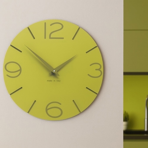 Orologio moderno da parete 30cm verde cedro