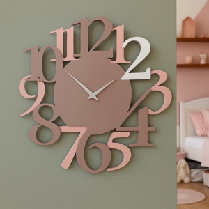 Orologio da parete particolare legno colore grigio prugna