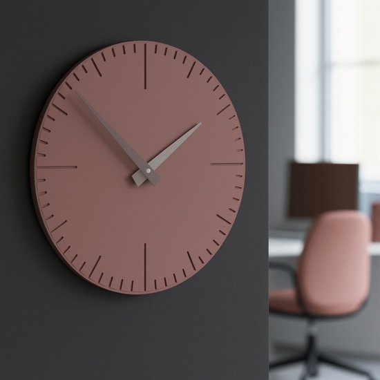 Orologio da muro particolare rosa nuvola in legno taglio laser