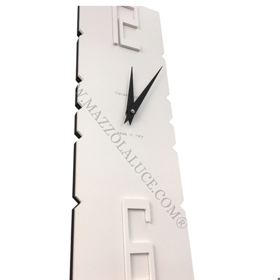 Orologio a pendolo da parete moderno legno bianco 