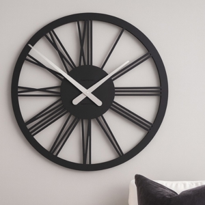 Visualizza i dettagli per Tarquinio nero orologio da parete 45 numeri romani in legno Tarquinio nero orologio da parete 45 numeri romani in legno