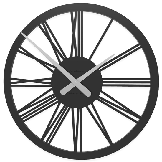 Tarquinio nero orologio da parete 45 numeri romani in legno
