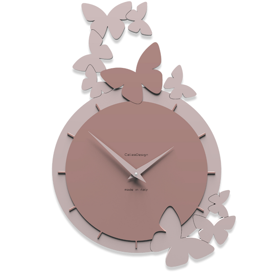 Orologio da parete legno colore rosa nuvola