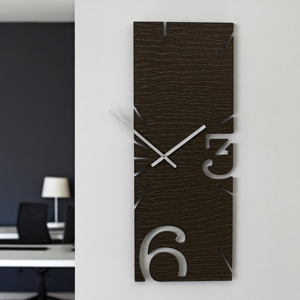 Greg orologio da parete moderno in legno wenge oak