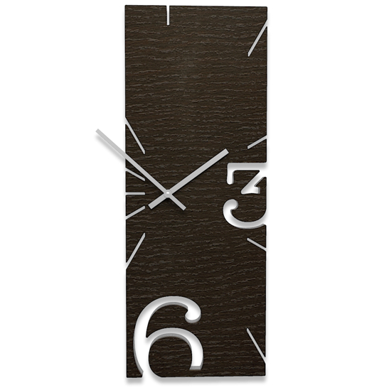 Greg orologio da parete moderno in legno wenge oak
