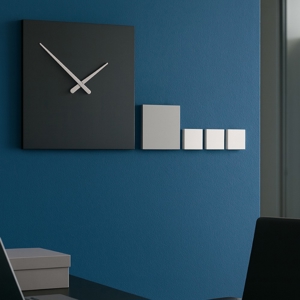 Visualizza i dettagli per Orologio particolare da parete moderno legno nero Orologio particolare da parete moderno legno nero