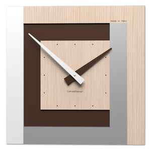 Visualizza i dettagli per Moderno orologio a parete rovere decape clock40 stripes Moderno orologio a parete rovere decape clock40 stripes