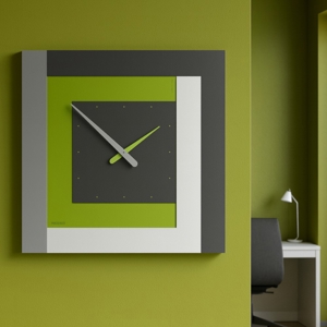 Orologio moderno da parete grande mela verde