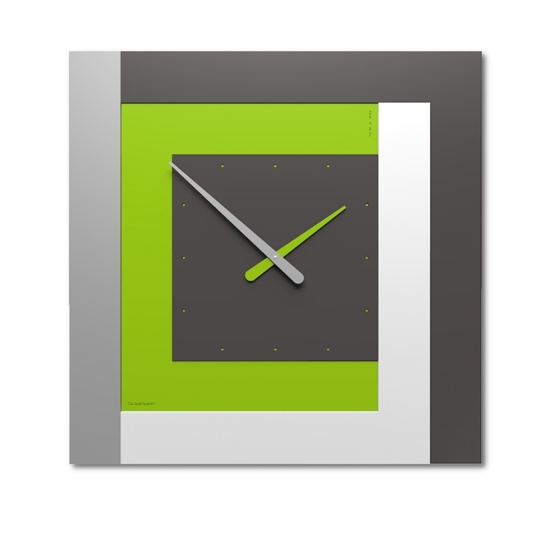 Orologio moderno da parete grande mela verde