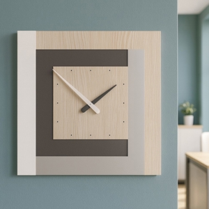 Clock63 orologio a parete moderno rovere breeze