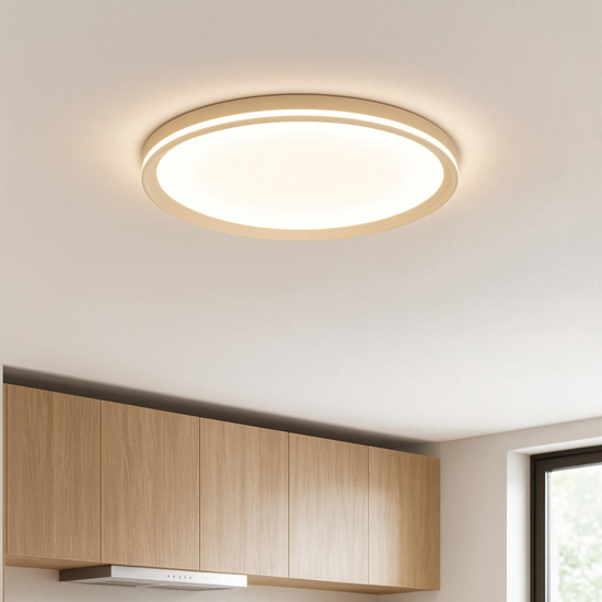 Top light plafoniera area sabbia per cucina moderna led 44w cct rotonda