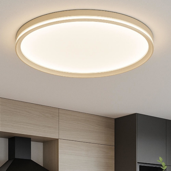 Plafoniera led moderna rotonda sabbia top light area 55w cct 3000k 3500k 4000k