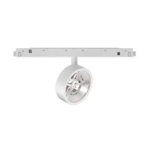 Ideal lux ego faretto orientabile led 9w 3000k per binario monofase