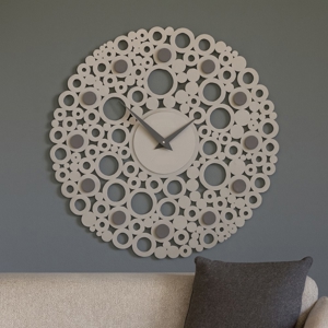 Visualizza i dettagli per Orologio in legno tortora moderno rotondo 40cm Orologio in legno tortora moderno rotondo 40cm