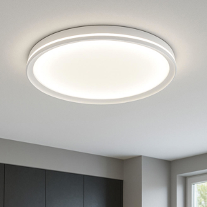 Plafoniera rotonda moderna bianca 44w led cct biemissione luce top light area