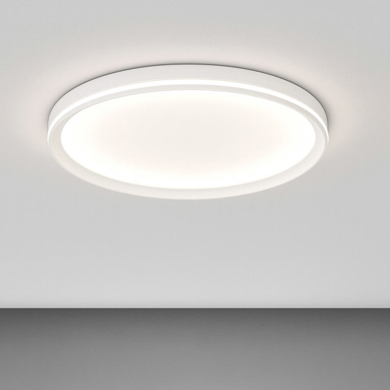 Plafoniera rotonda moderna bianca 44w led cct biemissione luce top light area