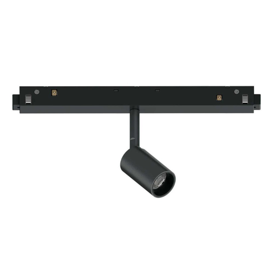 Ideal lux ego modulo faretto singolo nero led 8w 2700k per binario monofase