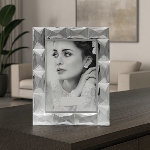 Cornice portafoto da tavolo 25x29 di vetro cristallo fp