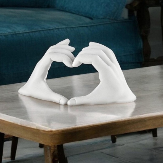 Bomboniera mani cuore bianca h10 soprammobile bongelli preziosi Bomboniera mani cuore bianca h10 soprammobile bongelli preziosi