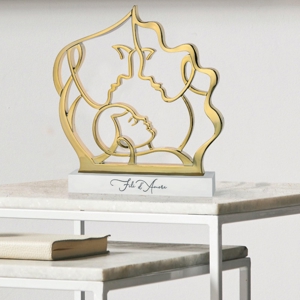 Soprammobile fili d'amore famiglia oro h30 bongelli preziosi