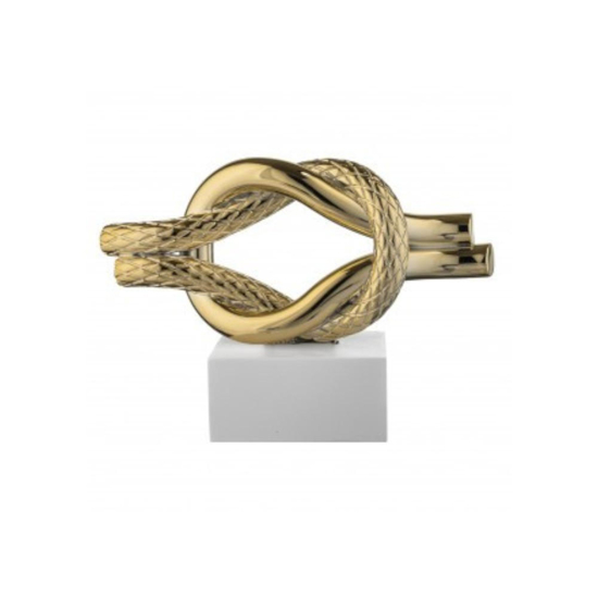 Bongelli preziosi scultura moderna nodo oro 15x12 cm Bongelli preziosi scultura moderna nodo oro 15x12 cm