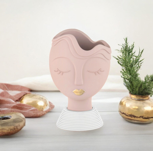 Visualizza i dettagli per Bongelli preziosi vaso testa donna scultura media h.27 cipria Bongelli preziosi vaso testa donna scultura media h.27 cipria