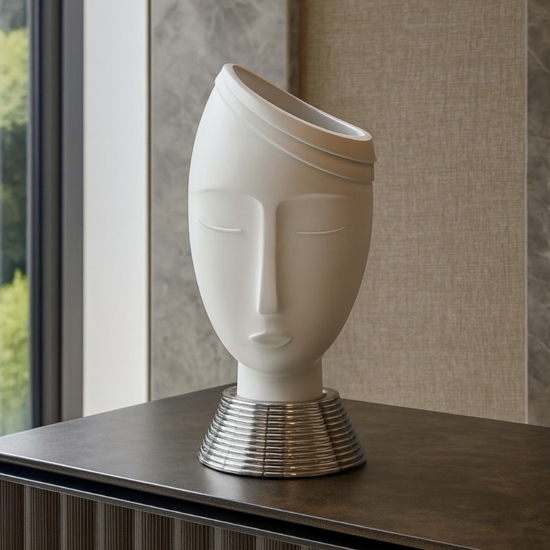 Bongelli preziosi scultura vasetto testa uomo h32 base argento Bongelli preziosi scultura vasetto testa uomo h32 base argento