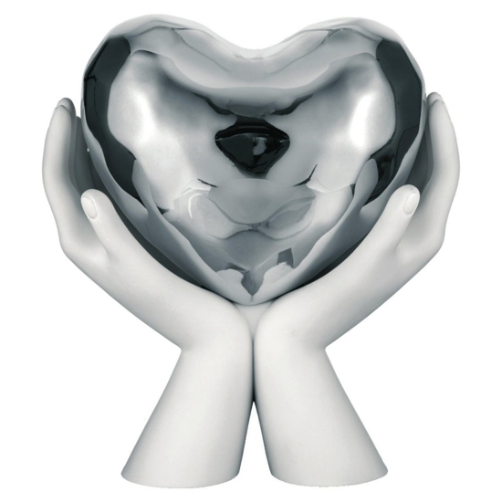 Scultura mani cuore argento 13h soprammobile bongelli preziosi Scultura mani cuore argento 13h soprammobile bongelli preziosi