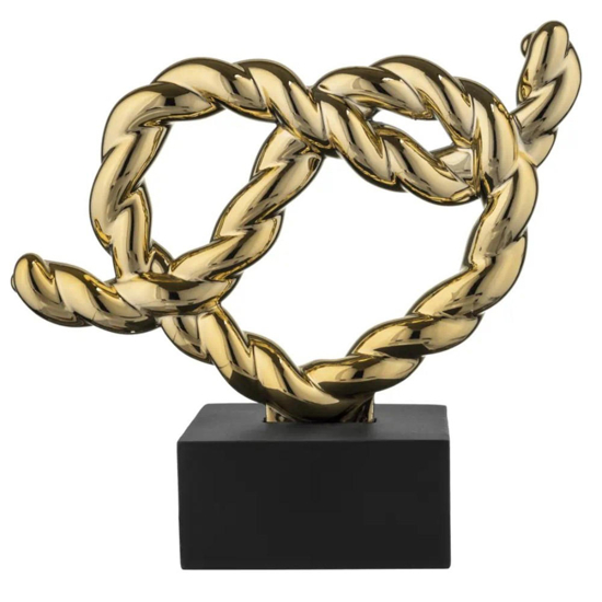 Bongelli preziosi soprammobile nodo colore oro lucido