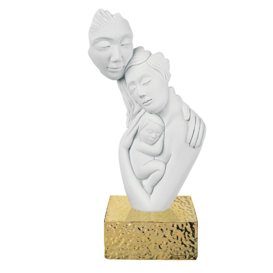Scultura famiglia oro h27 bongelli preziosi soprammobile moderno Scultura famiglia oro h27 bongelli preziosi soprammobile moderno