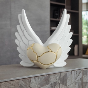 Visualizza i dettagli per Bongelli preziosi scultura ali angelo cuore oro soprammobile Bongelli preziosi scultura ali angelo cuore oro soprammobile