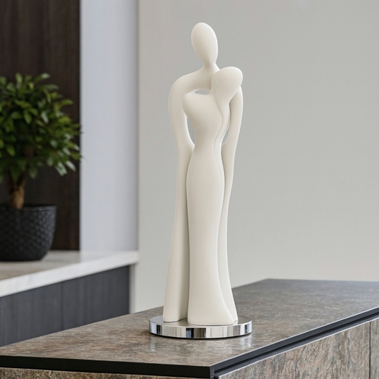 Soprammobile moderno stuatetta bianco bongelli preziosi