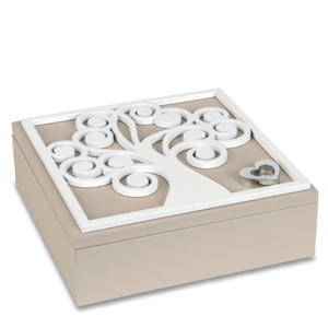 Cofanetto portagioie nocciola albero della vita bongelli preziosi