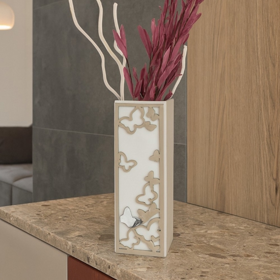 Vaso moderno farfalle nocciola bongelli preziosi