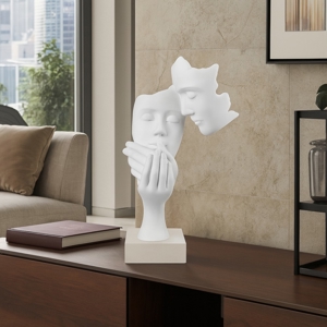 Visualizza i dettagli per Bongelli preziosi scultura face volti moderna base nocciola Bongelli preziosi scultura face volti moderna base nocciola