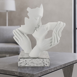 Visualizza i dettagli per Scultura soprammobile coppia mani face h23 argento Scultura soprammobile coppia mani face h23 argento