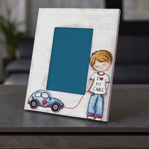 Visualizza i dettagli per Portafoto per cameretta bambini blu 20x25 bongelli preziosi Portafoto per cameretta bambini blu 20x25 bongelli preziosi